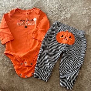 NWOT Carter’s 6 month Halloween set